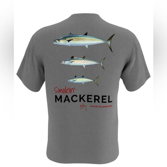 Guy Harvey Mens Fish Shirt Extra Large Smokin' Mackerel Short-Sleeve T-Shirt XL - Picture 1 of 7